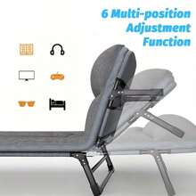 Sleeping Cots/Camping Cots For Adults6 Adiustable Positions PortableFoldable Folding Cot With Pillow HeavyDuty Strong Frame Cot Bed For Camp,Travel,Room, Office