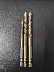 3pcs Eccentric Tooth Saw Drill Bits, Multi-Function For Metal, Stainless Steel, Concrete, Glass, Ceramic Tile Hole Punching