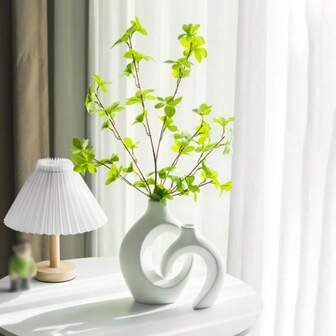 2pcs, Nordic Style Modern Minimalist Vase, Round Combination Vase, Living Room Entrance, TV Cabinet, Home Flowers, Hydroponic Flowers, Dried Flowers And Green Plants Can Store Water, Dining Table Coffee Table Decorative Ornaments