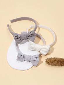1pc Cute Fabric Bow Headband, Fashionable Headband Accessory, Minimalist Hair Clip Head Decor