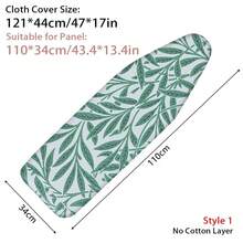 1 Pieza Funda universal para tabla de planchar con borde elástico, resistente a manchas, acolchado de algodón grueso resistente al calor, cubierta de plancha para mesa de planchar - Multicolor - Ver 16