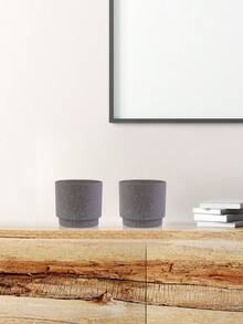 2/3PCS 3.5-Inch (H) Plastic Planter Pot For Home Garden Balcony Flowers Green Plant Planter Home Decor Vase Room Decor Flower Vase Glass Vase - Multicolor - View 10