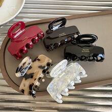 5 件/1 件优质金色标志优雅中号发爪马尾辫夹，复古时尚发夹套装，女士发夹发夹发夹发夹发夹，爪夹秋冬发饰，女士度假装扮