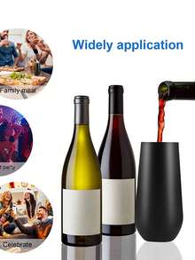 1pc 6oz Double Layer Eggshell Cup U-Shape Stainless Steel Egg Cup, Coffee Cup, Insulated Tumbler, Champagne Cup, Gift Set Back To School