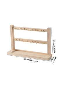 1 pezzo Supporto espositore in legno per gioielli, per bracciali, orecchini, portachiavi, collane