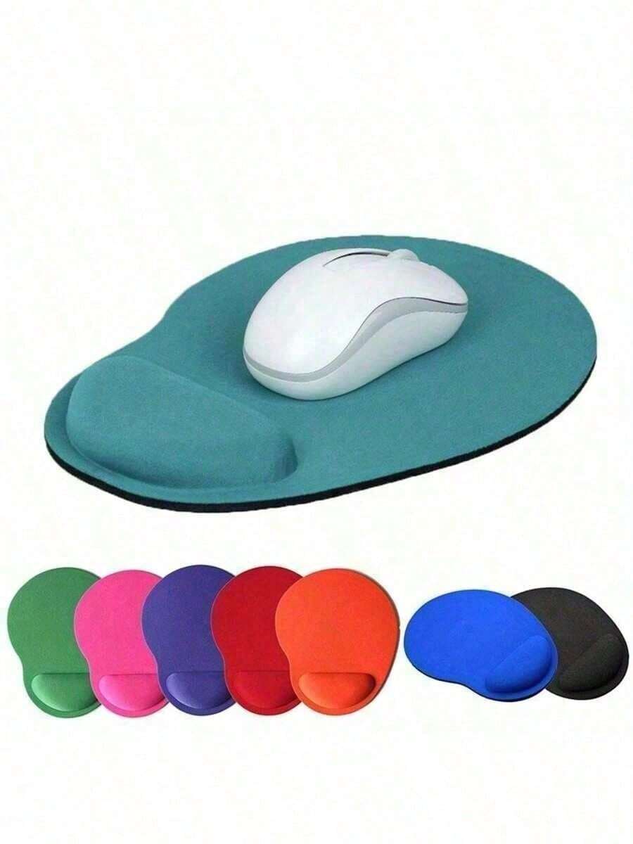 1个彩色橡胶鼠标垫，加厚防滑鼠标垫，带腕托，办公电脑防滑鼠标垫，男女通用，适合办公使用，学习用品，办公用品，返校游戏鼠标垫，桌面配件，办公桌配件，鼠标垫，桌面鼠标垫