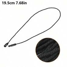 100pcs Polyester Garment Tag Ropes With Plastic Snap Fasteners Bullet Beads For Clothing Labels Retail Tags And Festival Supplies