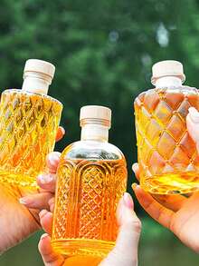 一个200ML/150ML/100ML玻璃小酒瓶红酒瓶果酒瓶白酒瓶高档高颜值空酒瓶（仅空酒瓶不含液体）