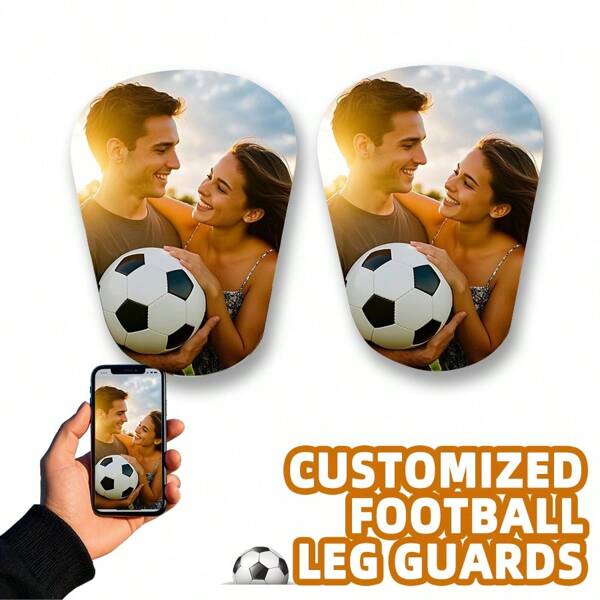 Maßgeschneiderte Fußballschienbeinschoner, hochwertige und langanhaltend Materialien, Mini-Stil Fußballsportausrüstung für alle Jahreszeiten, Geschenke für Paare, Familie und Freunde