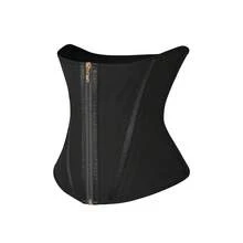 Feelingirl High Compression 15 Built-In Steel Bone Tummy Control Waist Trainer - Black - View 8
