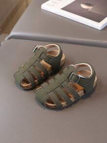 1双韩版儿童凉鞋，夏季女童包头鞋，男童罗马凉鞋，儿童沙滩鞋，宝宝幼儿鞋