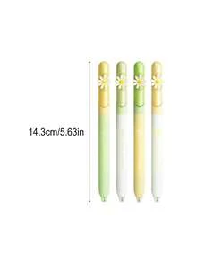 4 bolígrafos de punta de bola rotatorios, escritura suave, tinta negra de secado rápido, estilo lindo de Ins, bolígrafo de firma de examen estudiantil de 0.5 mm, suministros de aprendizaje - Multicolor - Ver 6