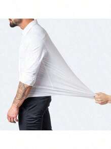 Camisas de vestir de negocios para hombre, de manga larga, cuello sólido, para boda, citas, camisa con botones, para trabajo y oficina,camisa para caballero casual elegantes PLUS xxl algodon personalizadas formal