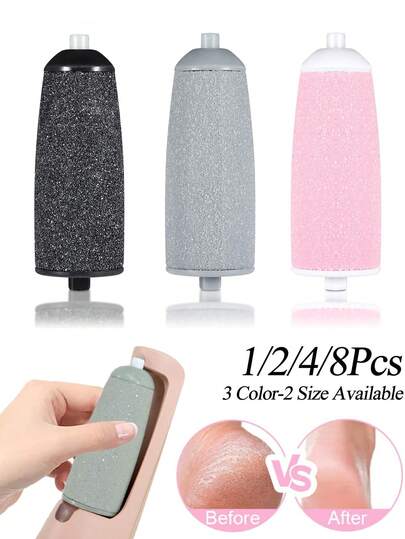 Replacement Roller Heads For Foot Care Tools, Electric Foot File Hard Skin Remover Replacement Heads, Universal Thickened Replacement Roller Heads, Electric Pedicure File & Callus Remover Accessories