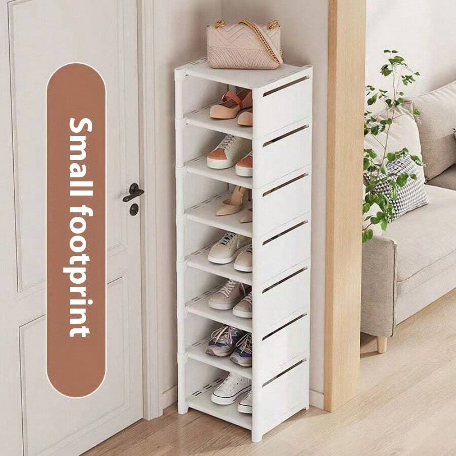 Estantería para zapatos, organizador de entrada de varios niveles y sencillo, gabinete para zapatos de talla grande nuevo que ahorra espacio - Multicolor - Ver 1
