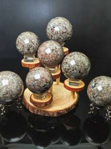 Random 1PC High Quality Yooperlite Ball Carving, Amazing Gift For Home Decoration.