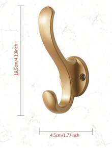 Gancio appendiabiti da parete retrò con viti, gancio da parete in metallo resistente con ventosa per cucina, bagno, appendiabiti singolo per ingresso, armadio cappotti, accessori da bagno da montare a parete