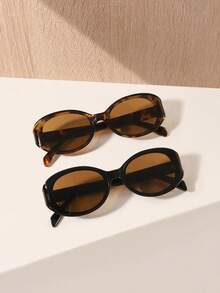 1/2/3 PCS Women's Bohemian Leopard Print Vintage Oval Fashion Eyewear For Holiday Outing, Daily Wear And Holiday Gifts For Summer Beach Vacation,Outdoor,Travel - Nhiều màu - Xem 13
