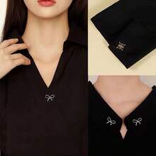 12 nút chống trượt, khóa điều chỉnh eo quần áo & váy, ghim cài áo ngọc trai, nút không cần khâu - 12 miếng (vàng) - Xem 2