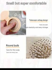 3-częściowa składana szczotka do włosów z lusterkiem, okrągła, składana, kieszonkowa szczotka do włosów, mini grzebień do włosów, kompaktowy, podróżny grzebień do masażu włosów dla kobiet i dziewcząt, narzędzie do stylizacji włosów, niezbędne akcesoria podróżne do biura na świeżym powietrzu, powrót do szkoły, powrót do szkoły, niezbędne akcesoria podróżne na wakacje, dla kobiet, szczotki, szczotka do włosów, szczotka krawędziowa, szczotka do włosów, szczotka do rozczesywania, fryzjer, sprzęt fryzjerski, fryzura, fryzjerstwo, szczotka do włosów, zestaw szczotek do włosów, grzebień do włosów, grzebień do loków, szczotka do rozczesywania, szczotka do włosów dla kobiet, akcesoria fryzjerskie, fryzjer, sprzęt fryzjerski