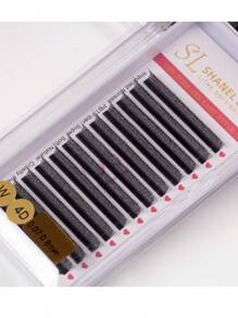12 Rows 0.07 C/D/L Curl SHANEL YY 3DW 4DW Clover Lashes 8-15mm Automatic Flowering Premade Duoble Tips YY Handmade YY Cilios Type Natural Volume Eyelashes Extension
