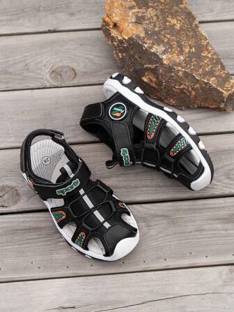 全新儿童男童运动沙滩凉鞋，带钩环，透气舒适轻便防滑多功能儿童户外休闲凉鞋