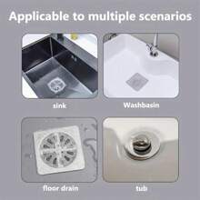 30pcs Disposable Drain Filter Covers, Hair Catcher Shower Drain Filters, Floor Sink Filter Stickers, Bathroom Bathtub Accessories