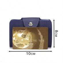 24 emplacements Porte-cartes, étui de poche de couleur unie simple, organisateur de cartes de crédit et d'identité pour hommes et femmes, porte-cartes , indispensables de voyage pour portefeuille de femme, mini portefeuille, porte-monnaie, porte-cartes