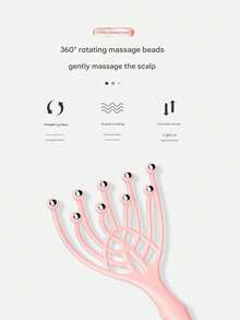 1件九爪五爪按摩器头部按摩球心灵提取器头皮梳放松减压抓挠神器按摩爪头部九爪头皮按摩器五爪头皮抓挠头部按摩器抓挠头皮球按摩爪头部放松疏通经络爪可缓解疲劳提神