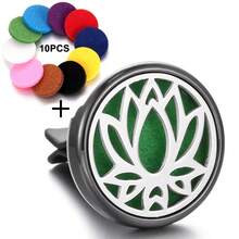Colorful Tree Of Life Essential Oil Diffuser Clip, Car Air Vent Aromatherapy Diffuser With 10 Refill Pads, Car AC Vent Interior Accessories - Black - View 18