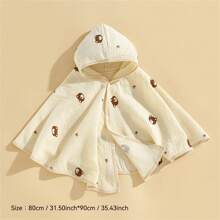 1 PC Baby Summer Sunscreen Clothes Thin Gauze Cloak Bathrobe Breathable Baby Outing Clothes Hooded Windproof Cloak