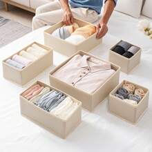 1/3/6pcs Washable Board Non-Woven Storage Box 3-Piece Set Without Cover Drawer Small Box Folding Small Size Three Pieces Set Storage Storage Underwear Socks Dress Pants Shoes Jeans Boots Skirt Bedroom, Organizer, Home Storage, White T Shirt Women, Black Pants Women, Ladies Winter Clothes, Dress,