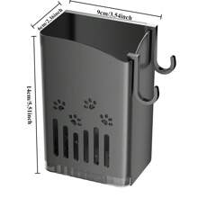 Kitchen Chopsticks Holder, No-Drill Wall-Mounted Utensil Storage Rack, Home Water-Draining Knife And Fork Storage Box, Chopsticks Holder Cooking Tool Storage Cylinder., Kitchen Storage Utensils, Room Decoration, Suitable For Kitchen, Restaurant, Party, Camping, Outdoor, Gathering, Gift For Friends, Family Gift, Back To School Supplies