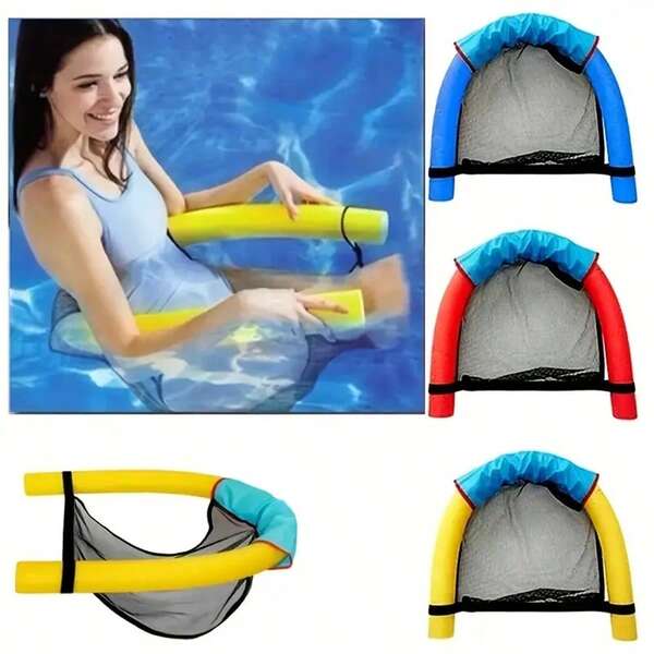 Water Swimming Net Bag, Children's Adult Swimming Net Chair, Water Floating Chair,Adjustable Floating Pool Lounge Chair With Mesh Net - Polyester Water Hammock, Fit, - Ideal For Pool Relaxation And Water Activities, Pool Furniture,Outdoor Beach, Swimming Pool,Slouchy Water Lounge Chair, Sunbathing, Summer Water Party,