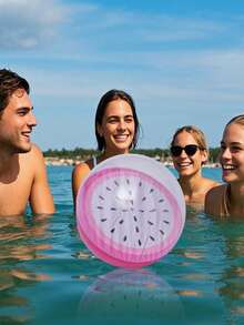 1 个充气西瓜、橙子、火龙果、猕猴桃、独角兽沙滩球、娱乐游戏户外球、圣诞节 - 彩色 - 查看 15