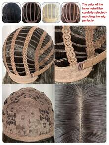 1 片渐变色耐热合成卷发，28 英寸长，纤维材质，适合日常佩戴，自然逼真的假发。 - 漸層 - 查看 10