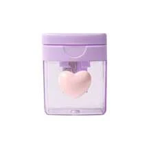 1 件装可爱马卡龙心形设计手动办公卷笔刀（天蓝色/浅绿色/粉色）- 美术与手工艺用品 返校 - 彩色 - 查看 11