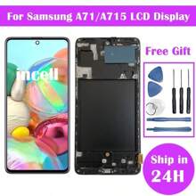 Incell LCD Compatible With Galaxy A10 A12 A13 4G A13 5G A21S A14 A20 A32 5G A30S A30 A50 A70 A52 A31 A51 A71 LCD Display With Touch Screen Digitizer With Frame Screen Replacement Parts