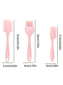 3 pièces Spatule à glaçage en silicone crème, outil de tartinage pour pain, gâteau, beurre, mixeur, pinceau huileux antiadhésif, accessoires de cuisson