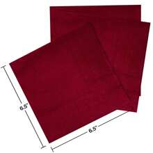 20 piezas/40 piezas/60 piezas Servilletas desechables de 2 capas de color burdeos suave, 33 cm * 33 cm, para fiesta de almuerzo de una sola vez, toallas de invitados, decoraciones, cumpleaños, aniversario de boda, fiesta de graduación