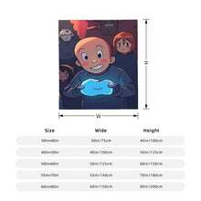 A Cartoon Character With A Bald Head Holding A Glowing Blue Apple In FI Gift, Boyfriend Gift, Dad Gift, Mom Gift, I Friend Gift, I Family Gift, Friend, Dad, Family, Mom, Friend Annrsary, Personalized Blanket, Friend Blanket, Comt Blankets, Family Gifts, Wedding Gifts, Birthday Gifts, Friend Gifts, Wable Comt Gifts, Warm And Comtable Customization, Unique Personalized I Gift Ceony, Housewife, Wable, Sofa, Bed, Car, Tea Room, Bedroom, Living Room, Batoom, Dining Room, Day Blanket, Personalized Blanket Painting Blankets, Blankets, Family Bedroom Blankets, Plush Comt And Soft Quilt Blanket Travel Blanket Er Soft Drat Blanket Office Nap Blanket-Lightweight Air-Conditioned Blanket-Breathable And Wable Air-Conditioned Blanket  Summer Nights Scandinavian Blanket Office Blanket - Picture Color - View 4