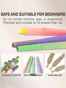 Multi-Color Canned Pre-Rolled Cone + Black Funnel Ultra Thin Slow Burning With Tip Roll Paper Portable Tapered Roll Paper Lovers Gift Party Gift For Friends Gift Outdoor Items, Pre-Rolled Filter Paper Accessories Easy To Carry