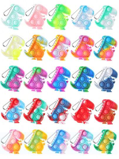 12/30 قطعة تذكارات حفلات ديناصور قضبان استرخاء وأقراط ديناصور، ألعاب أكسسوارات حفلات الديناصورات، تجهيزات حفلة عيد ميلاد صغيرة