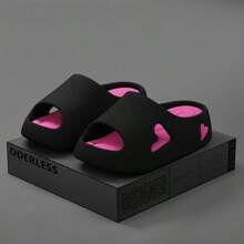Summer  Women's Sandals Platform Plat With Anti Slip Indoor Outdoor Shoes Hollow Cute Heart Comfortable Slippers