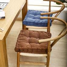 1PC Thickened Tatami Floor Mat, Modern Style Polyester Office Chair Mat, Year-Round Use, Corn Kernel Corduroy Chair Mat, Family Dining Seat Mat Room Decor Home Decor Chair Cushion Cushion Seat Cushion Back To School School Supplies Chair Pillow Cushions Gaming Chair