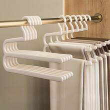 40/20/10/1 Pc Open Anti-Slip Clothes Hanger Trouser Rack Crease-Resistant Z-Shaped Trouser Rack Household Storage Supplies - Multicolor - View 5