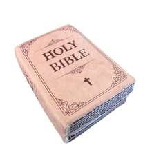 New Design Openable Bible Style Throw Pillow 11.8"  In Classic Design All-Season Decorative Soft Cushion Gift For Cozy Home Decoration - Multicolor - View 1