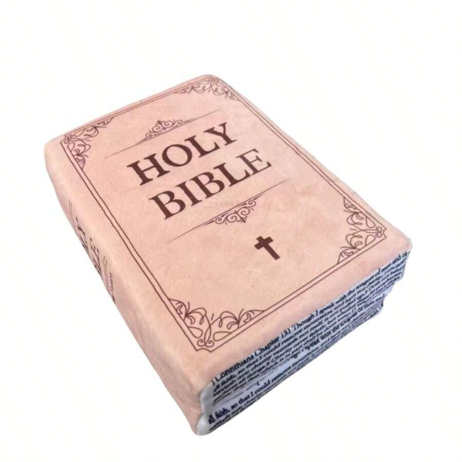 New Design Openable Bible Style Throw Pillow 11.8"  In Classic Design All-Season Decorative Soft Cushion Gift For Cozy Home Decoration - Multicolor - View 1