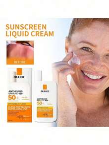 50ml Crema protectora solar hidratante resistente al agua y al sudor con SPF50+, protección poderosa, todo el año - Blanco - Ver 1
