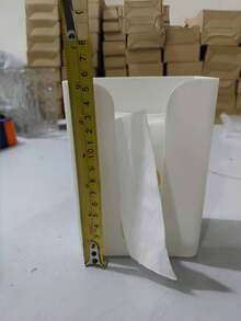 1 件壁挂式免钻纸巾盒，创意无缝纸巾架，适用于客厅、浴室、厨房，适合各种中小型纸巾盒 - 多色 - 查看 9